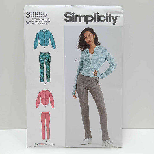 S9895 Misses Knit Jacket and Leggings