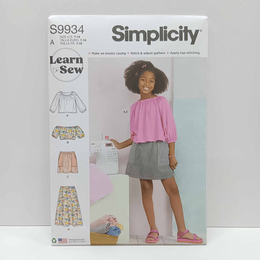 S9934 Girls Tops and Skirt