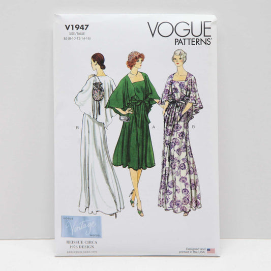 V1947 Vintage Vogue - Misses Evening Dress