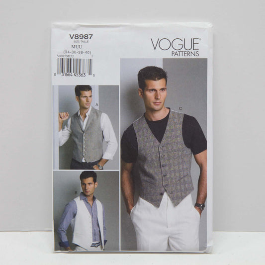 V8987 Men's Vest or Waistcoat