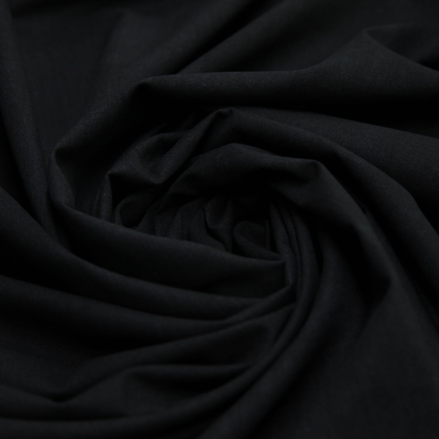 Cotton Linen Fabric - Black