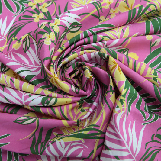 Pink Tropical Floral
