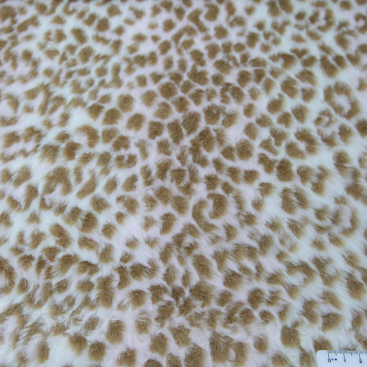 Fur - Cream Gold Leopard Print