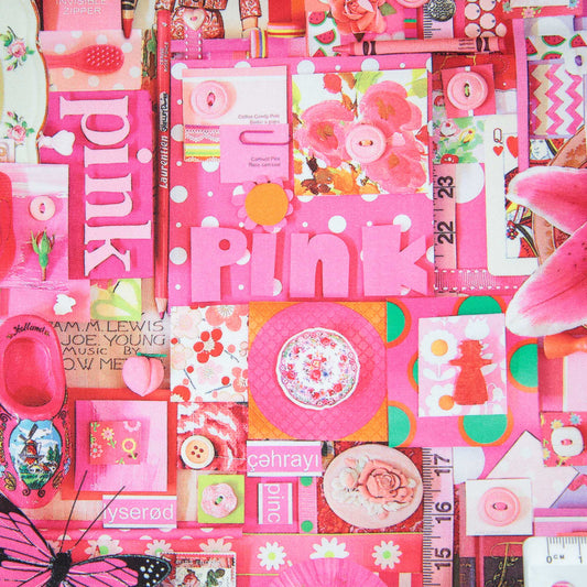 Color Collage - Pink