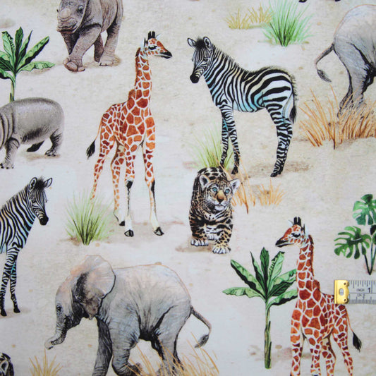 Baby Safari Animals - Fabric