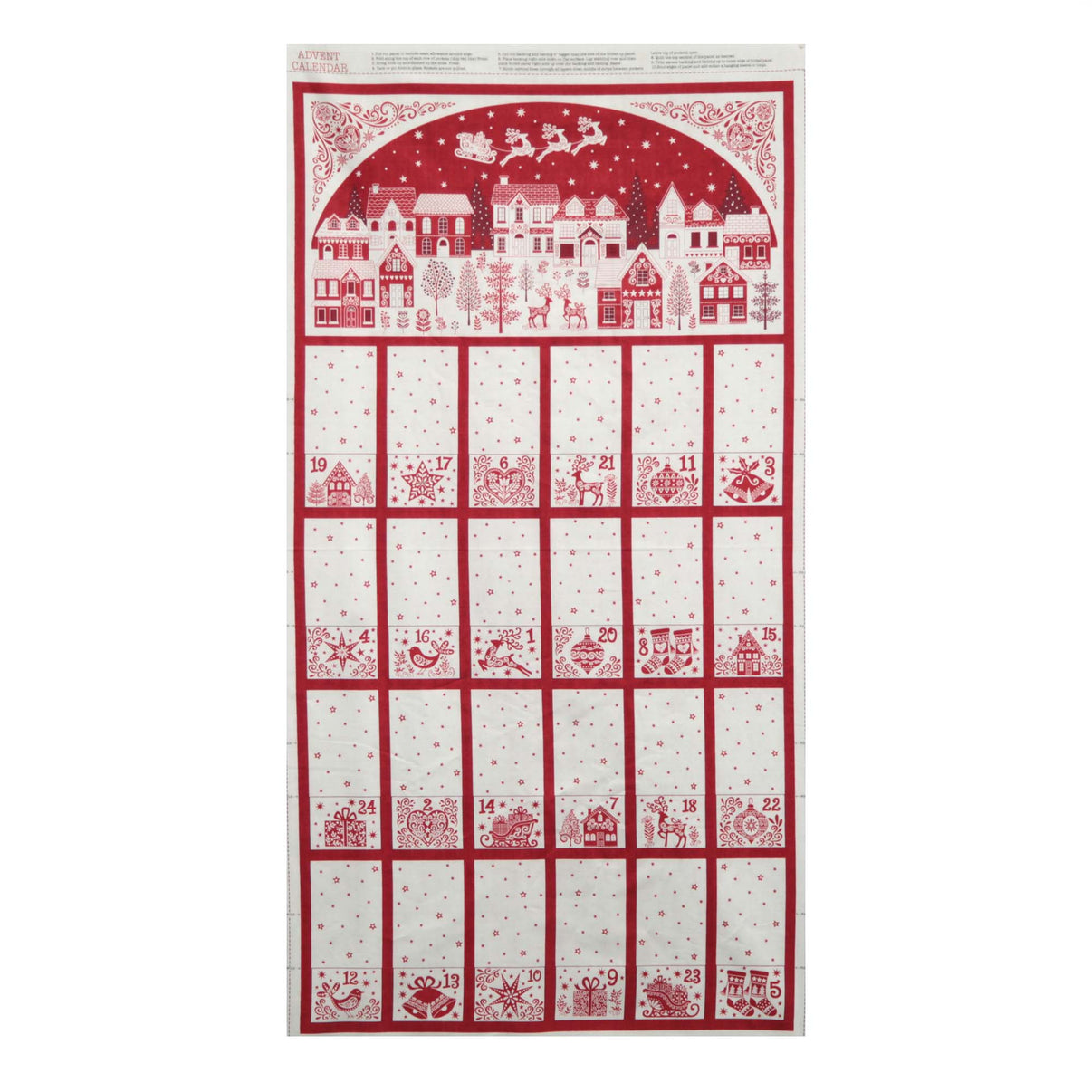 Scandi Advent Calendar Curtis Fabrics