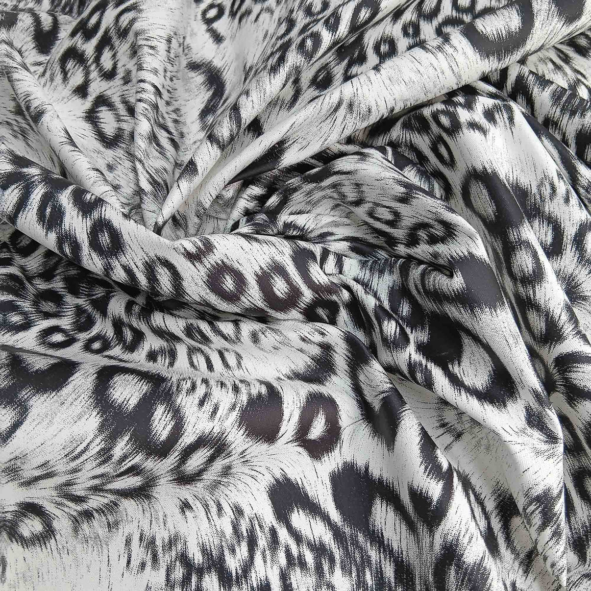 Printed Cotton Sateen - Snow Leopard  Curtis Fabrics