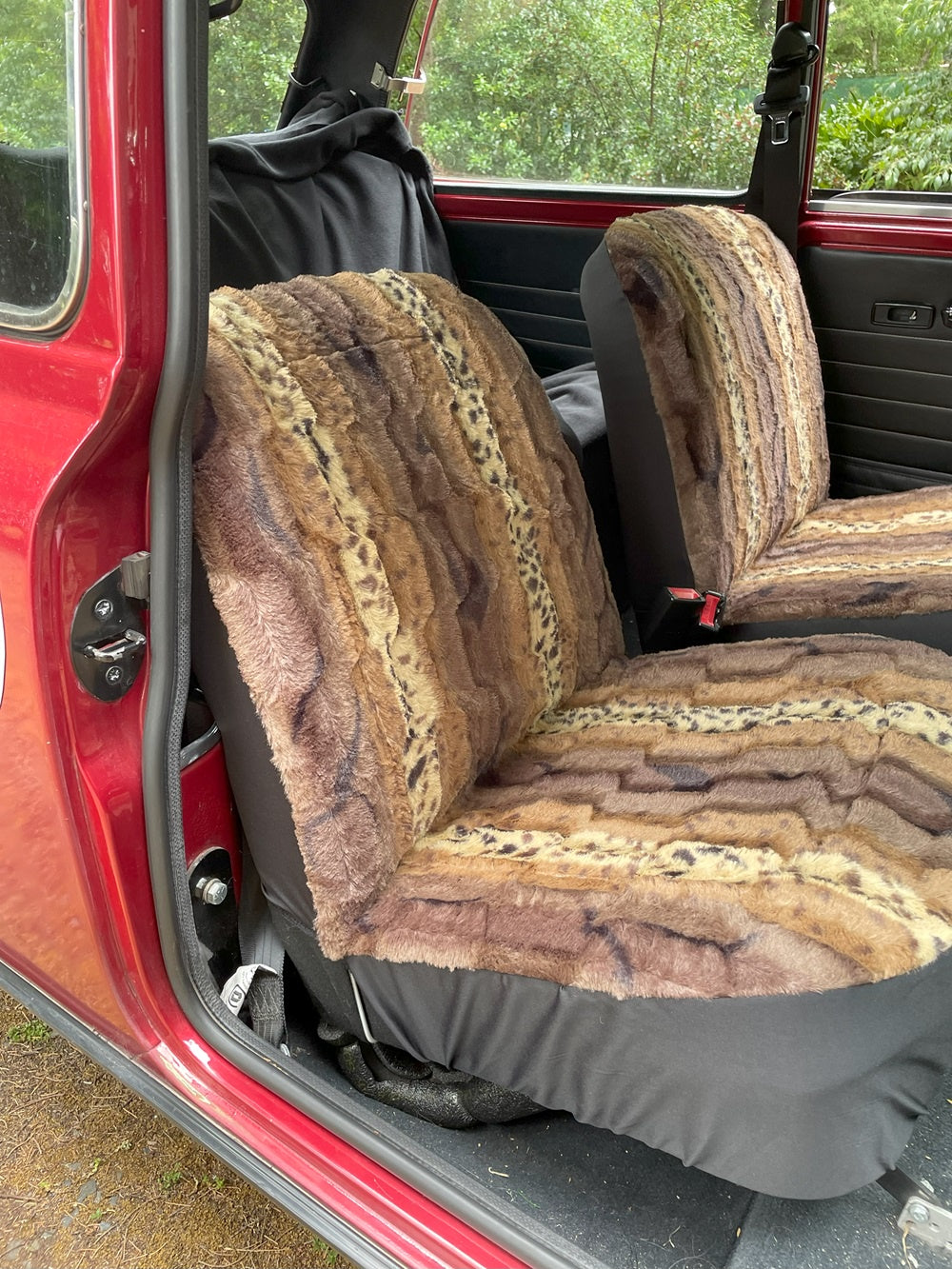 ON SALE - Faux Animal Fur - Classic Mini Front Seat Covers