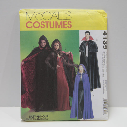 M4139 Misses and Men's Cape Costume