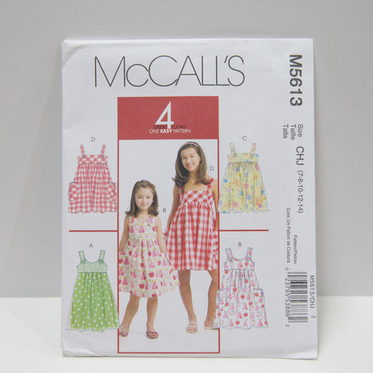 M5613 Children's and Girl's Dresses