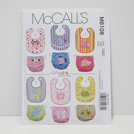 M6108 Infants Bibs and Diaper Covers