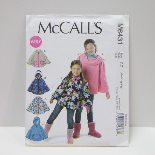 M6431 Girls Ponchos