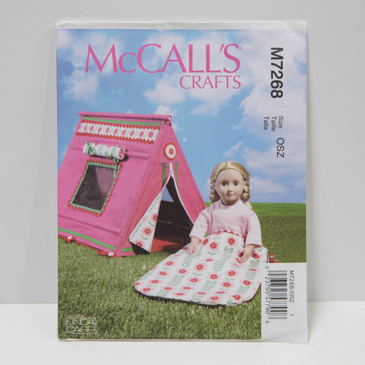 M7268 18" Doll Sleeping Bag and Tent