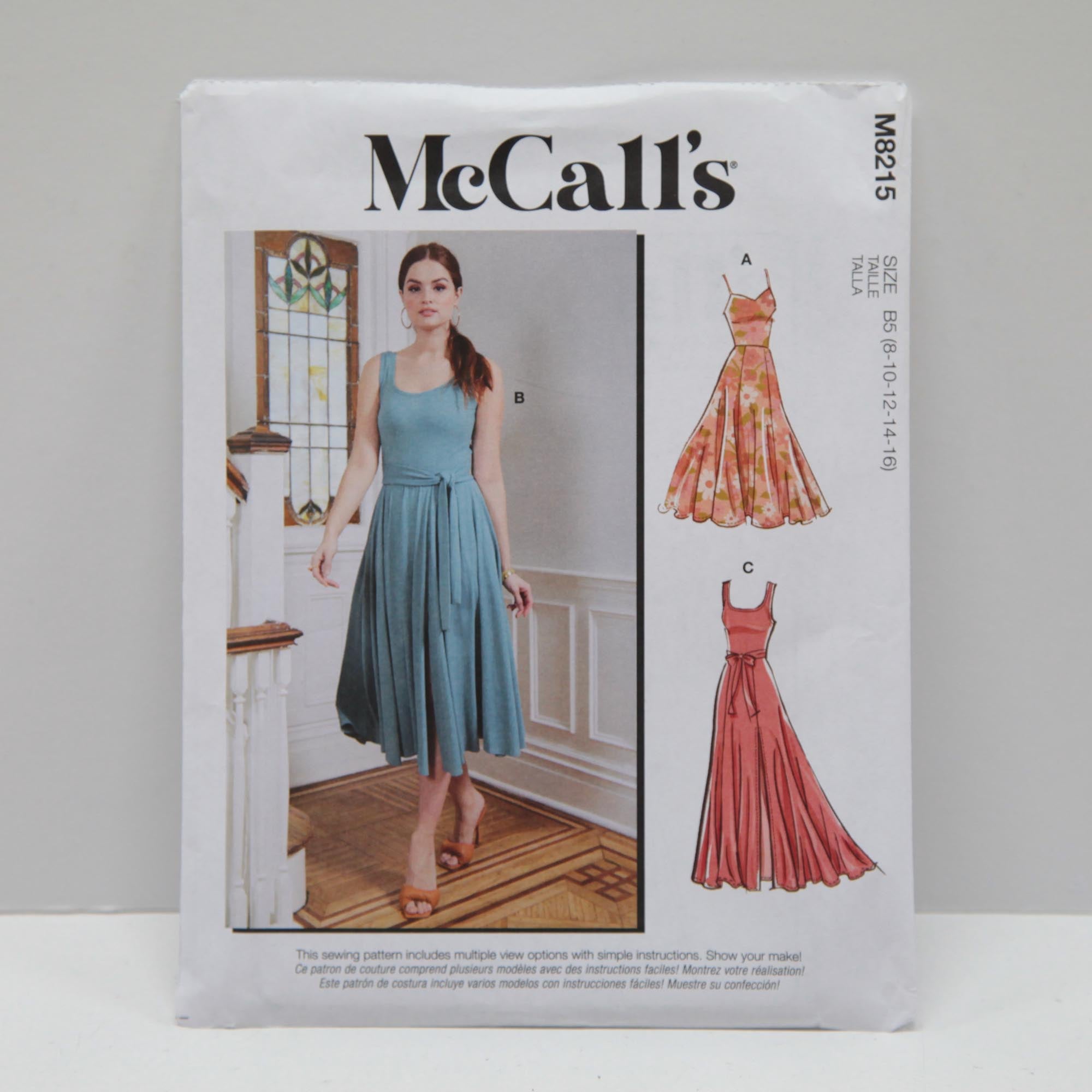 M8215 Misses And Womens Dresses – Curtis Fabrics