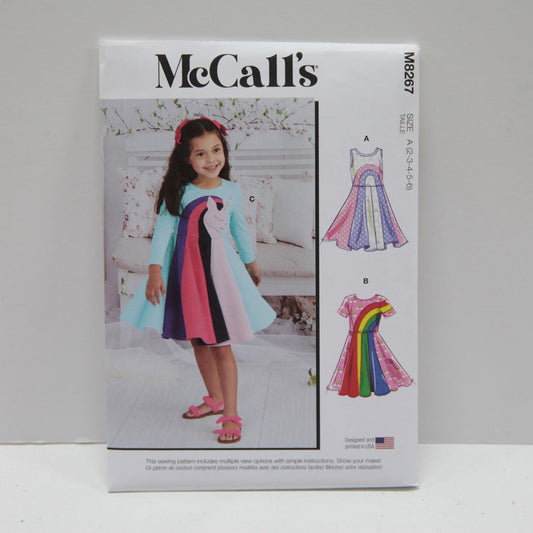 M8267 Childrens Knit Dresses