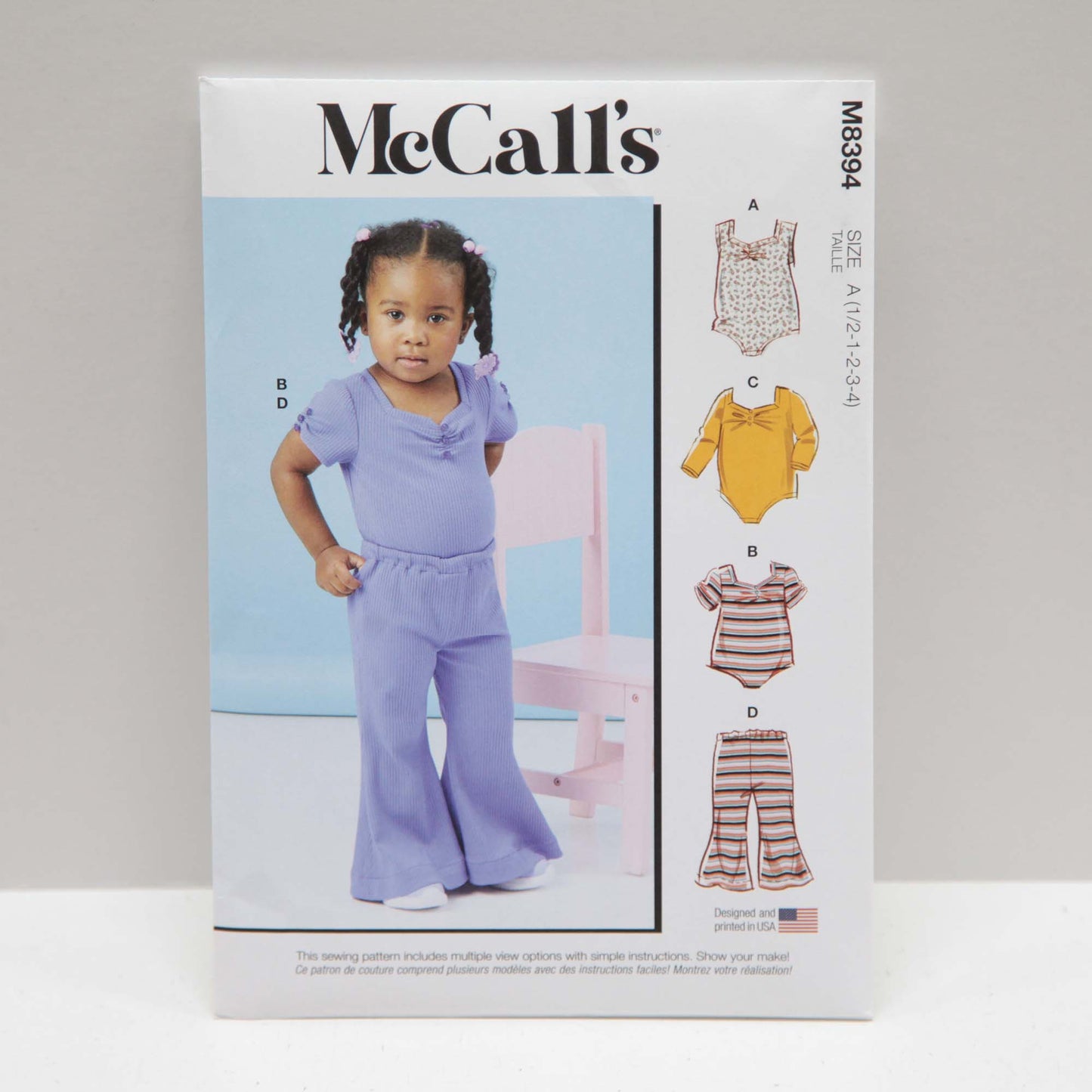 M8394 Todders Knit Bodysuit and Pants