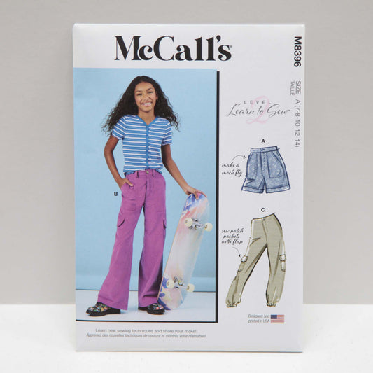M8396 Girls Cargo Pants and Shorts