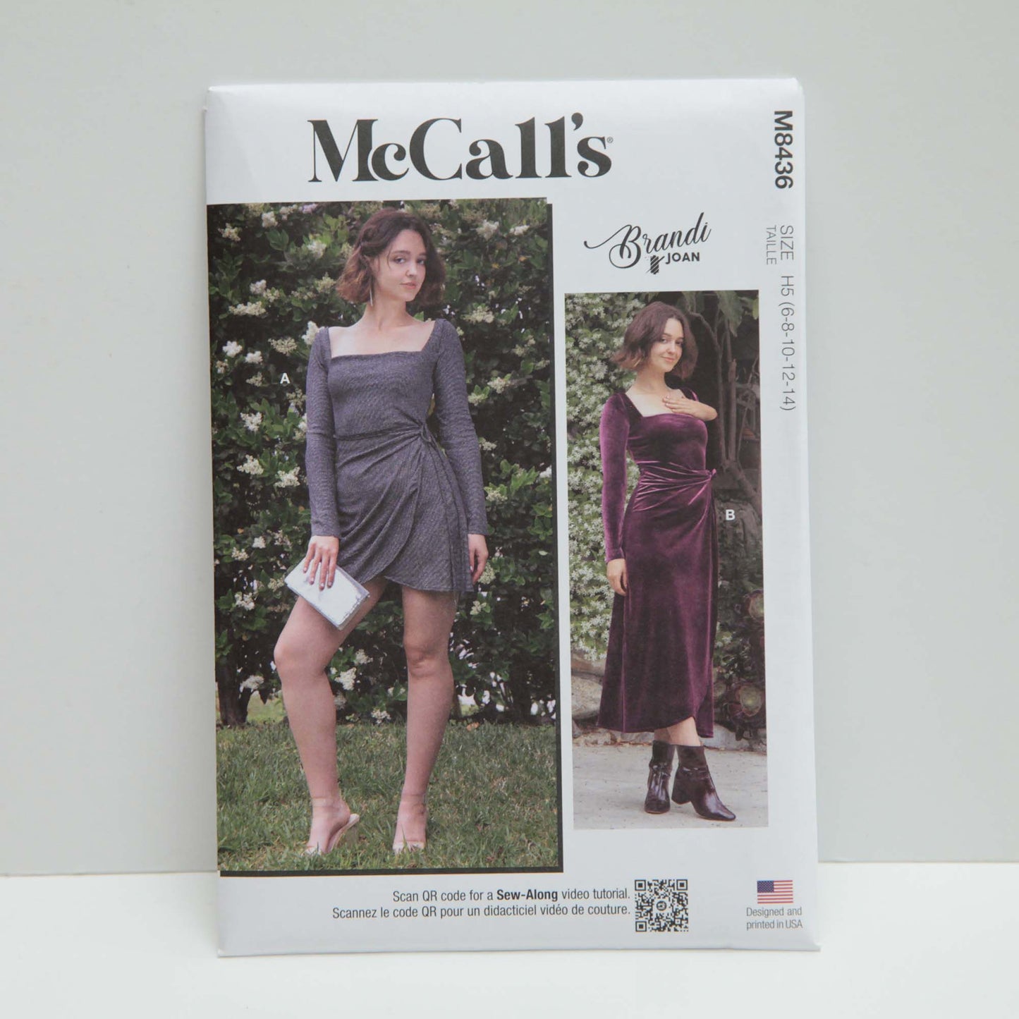 M8436 Misses Knit Dress