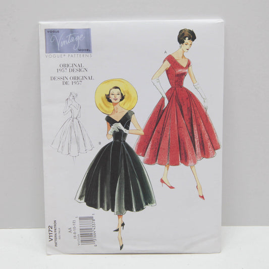V1172 Vintage Vogue - Misses Petite Dress