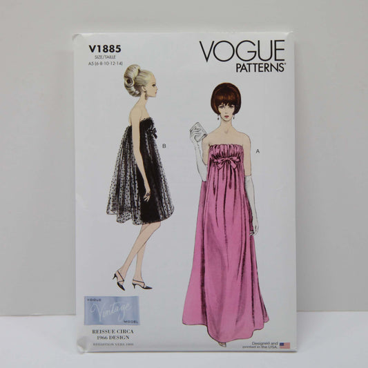 V1885 Vintage Vogue - Misses Evening Dress