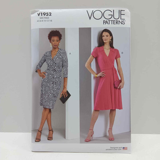 V1952 Misses Wrap Dresses