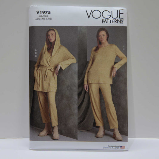 V1975 Misses Knit Jacket, Top and Pants