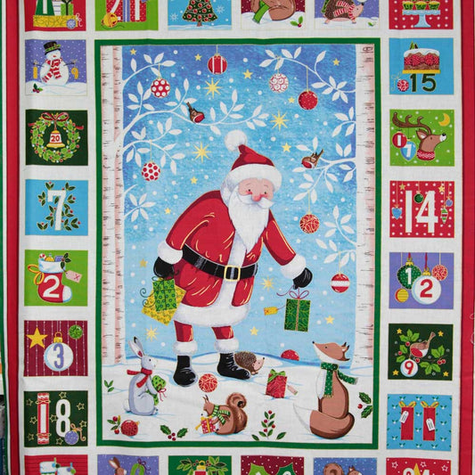 Merry Christmas Advent Calendar Panel